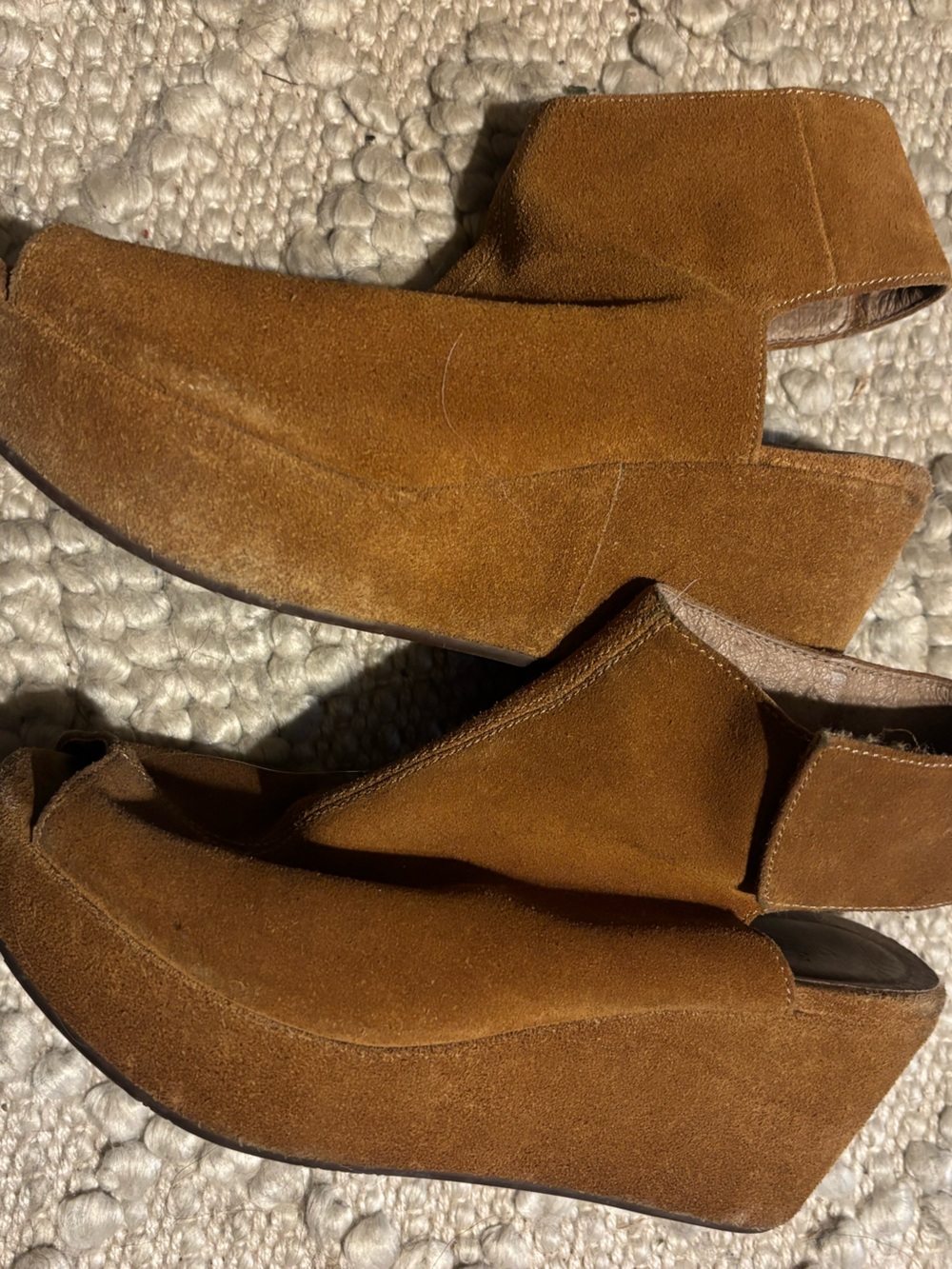 Chocolat Blu suede platforms
